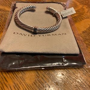 David Yurman black diamond station bracelet 7mm
